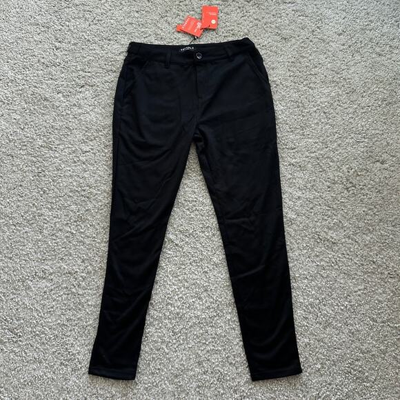 Men's YoungLA Dapper Dress Pants 34x32 Black NWT - Picture 1 of 8